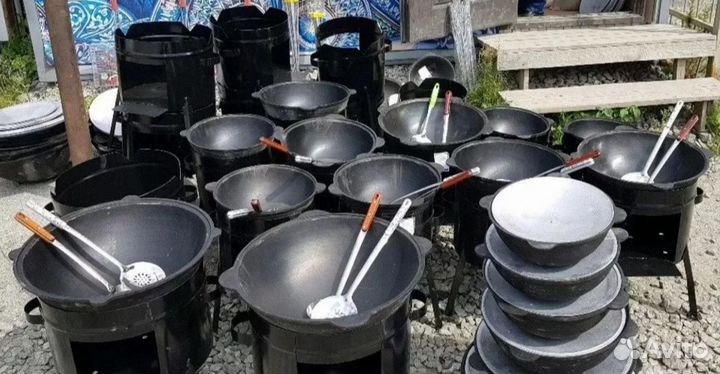 Казан чугунный узбекский г. Наманган 10 л. в Ялте