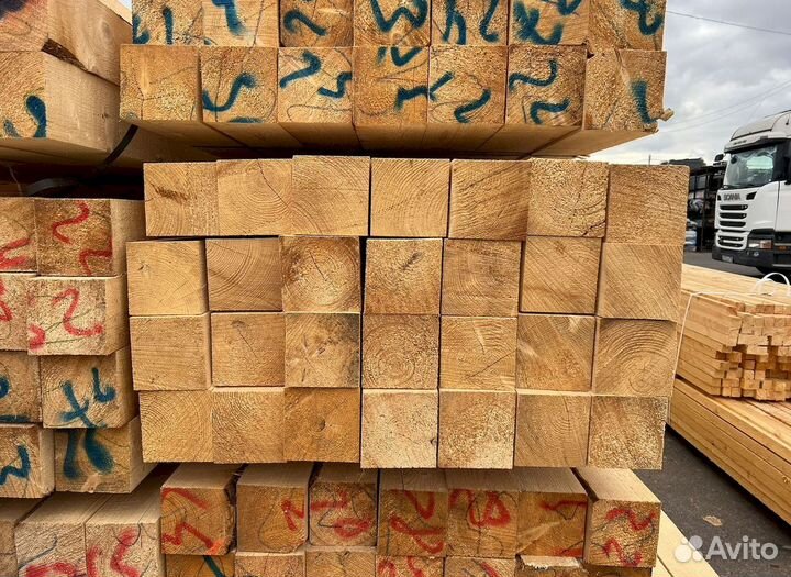 Брус обрезной 100х150х6000мм с доставкой