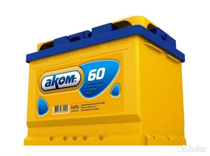 Аккумулятор Akom 60 Ah 540 A