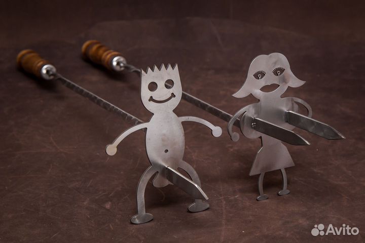 Сосисочные шампуры мальчик и девочка