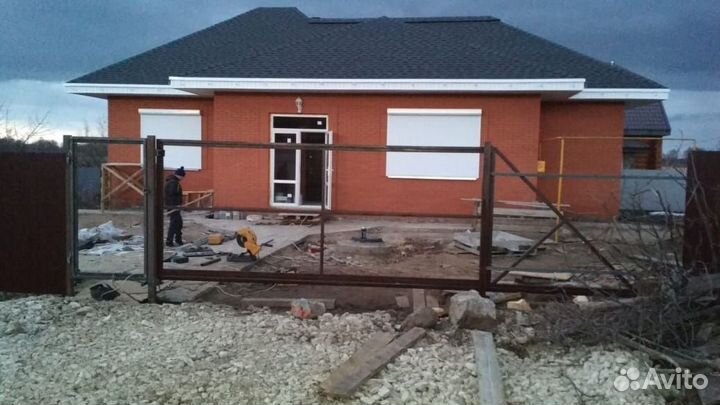 Калитка и ворота в рамке