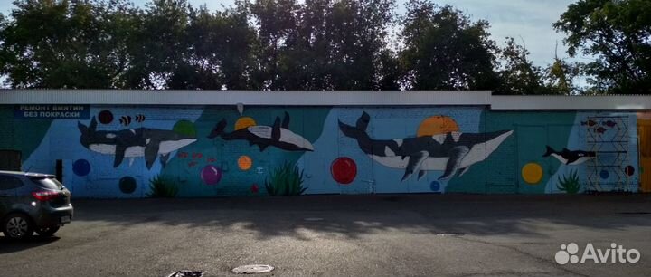 Каллиграфия на стенах, стрит-арт, художник