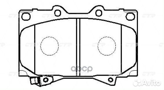CKT-29 Колодки тормозные дисковые перед