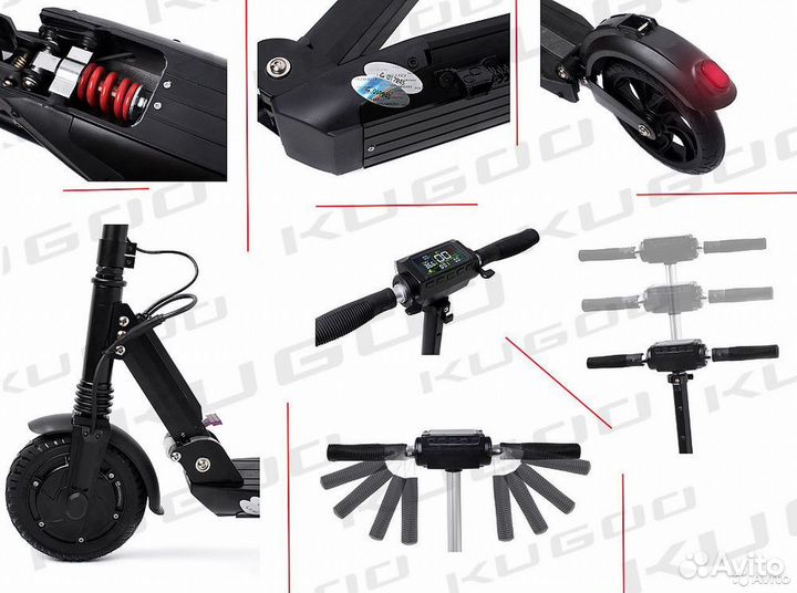 Запчасти для электросамоката Kugoo S3/M4 и другие