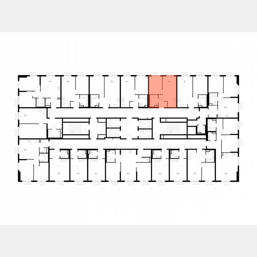 1-к. квартира, 32,3 м², 23/24 эт.