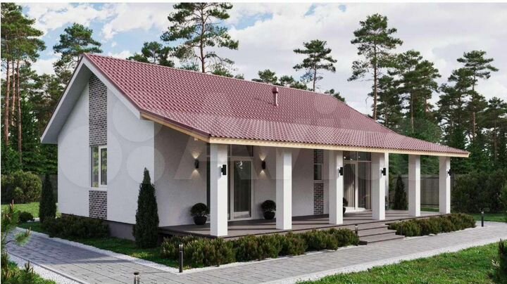 Дом 100 м² на участке 7 сот.