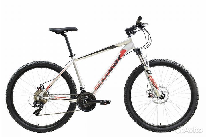 Велосипед StarkIndy 27.2 серебро/черный-красный 16