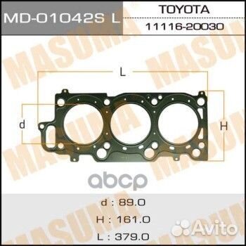 MD-01042SLH прокладка гбц LH Toyota Harrier, L