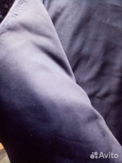 Ткань темно-синий бархат и х/б ткань,времен СССР