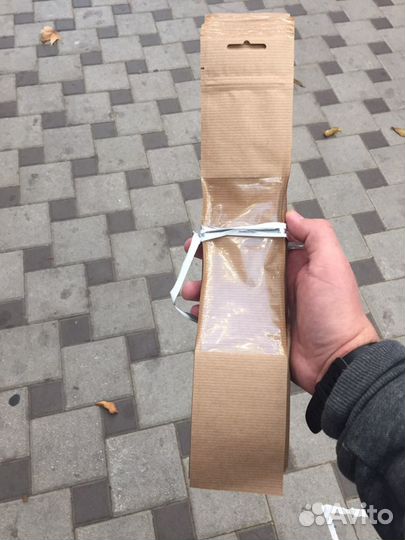 Крафт пакет для чурчхелы 7*35см с окном