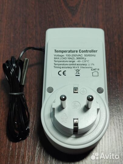 Розетка терморегулятор на 3680Вт (16А) новая