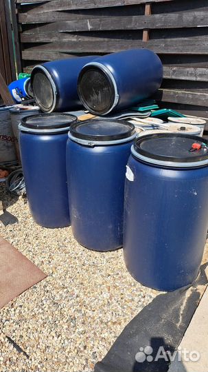 Бочки пластиковые 227 литров пищевые