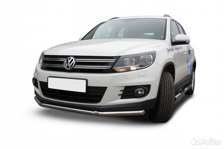 Защита переднего бампера Volkswagen tiguan (2011)