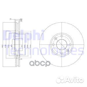 BG3622 диск тормозной передний Citroen C5, Peu