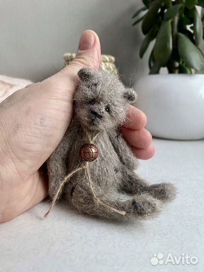 Мишка вязаный в стиле Тедди Гриша