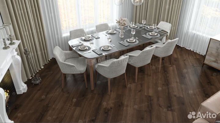 Кварцвиниловая плитка Alpine floor Real Wood Дуб М