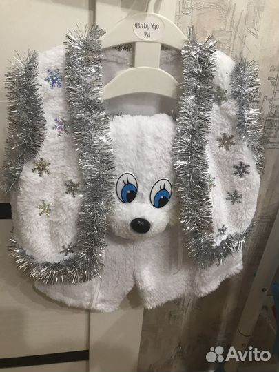 Прокат новогоднего костюма зайца 3-5 лет