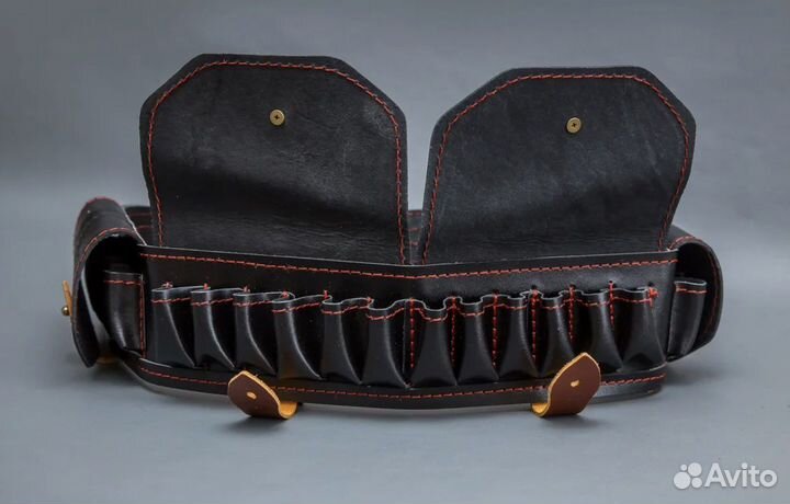 Патронташ 12 калибр кожа