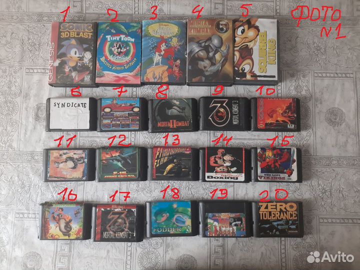 Картриджи sega стародел 90-х