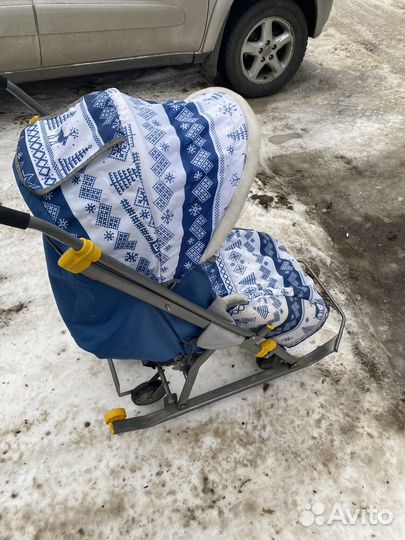 Детские санки коляска