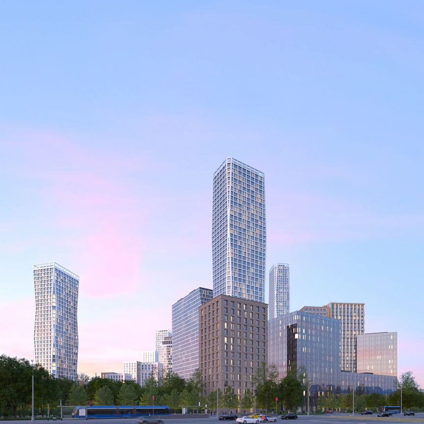 2-к. квартира, 67 м², 22/25 эт.