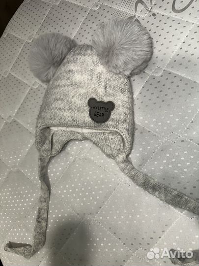 Шапка зимняя для новорожденных