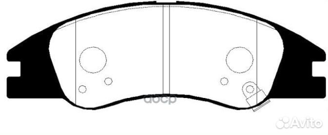 Колодки тормозные дисковые перед GK0538 CTR