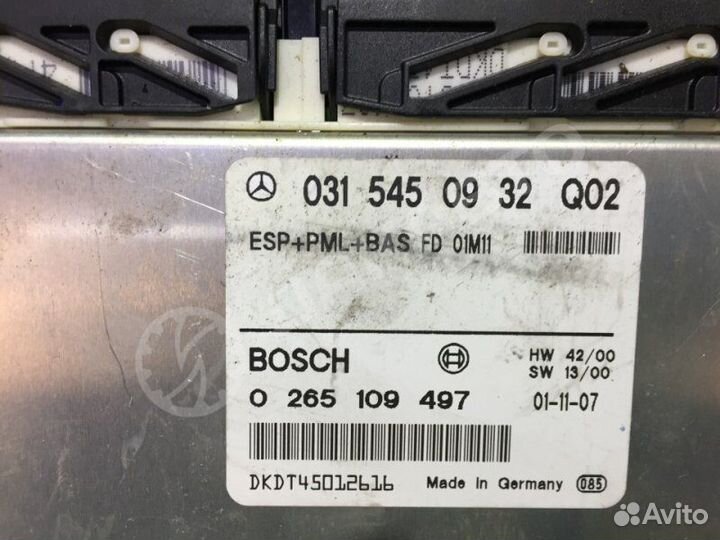 Блок управления ESP+PML+BAS Mercedes-Benz S W220