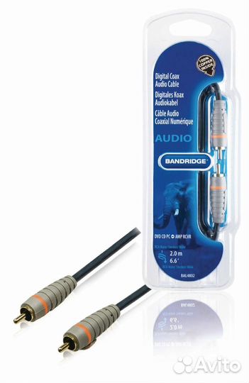 Кабель 1 RCA-1 RCA коаксиал Bandridge BAL4802 2.0м