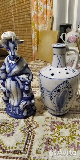 Чайный сервиз гжель кобальт