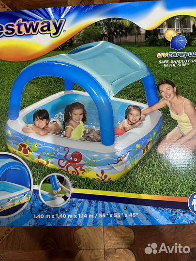 Детский бассейн с навесом