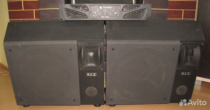 Колонки KCS 1200W Pro 2шт Испания Усилитель звука
