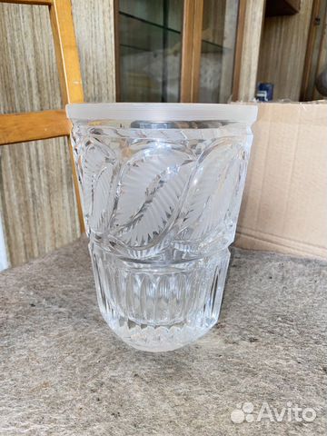 Ваза для цветов хрустальная СССР
