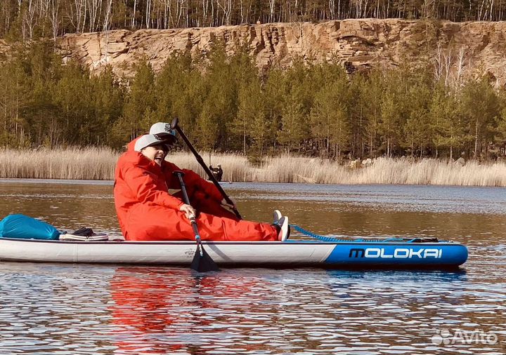 Сухой гидрокостюм Atlas красный