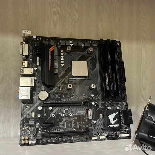 Комплект R5 5600x + B450 Aorus + 16Gb + Вода
