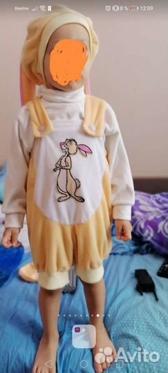 Новогодний костюм для мальчика зайчика