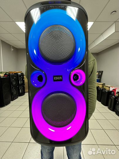 Блютуз колонка Eden мощный звук караоке