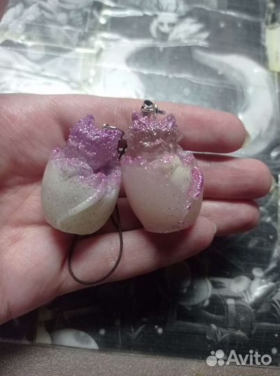 Драконы из эпоксидной смолы брелки