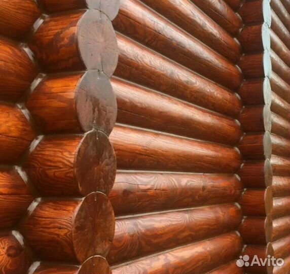 Шлифовка и покраска сруба