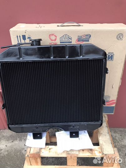 Радиатор УАЗ 2 ряда Медь Новый