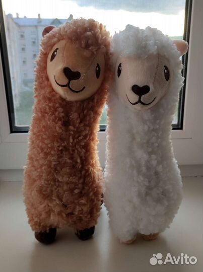 Альпака, мягкая игрушка (пара)