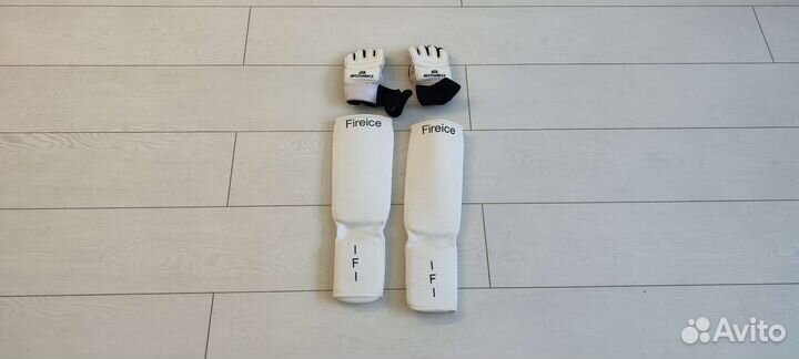 Защита для ног единоборства xxl и перчатки