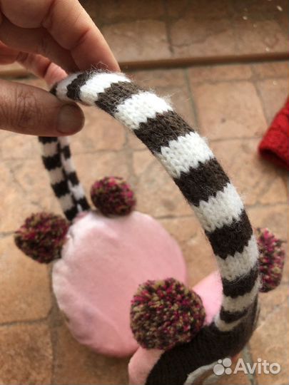 Комплект шапка, шарф, наушники, шапка