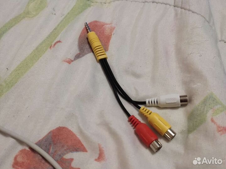 Кабель переходник 3.5jack 3 RCA Новый