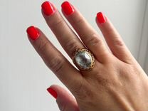 Перстень кольцо с топазом СССР 583