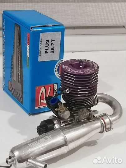 RC двс 28 Novarossi с выхлопом