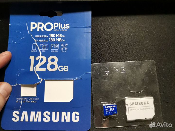 Microsd 128 gb + SD adapter