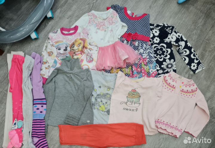Детские вещи пакетом для девочки 4-5 лет