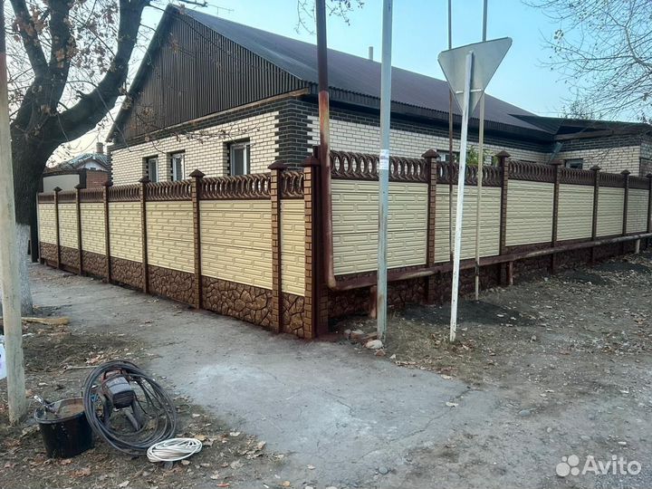 Бетонный еврозабор