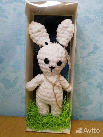 Интерьерная игрушка зайчик-депресняк